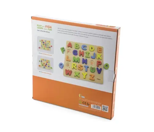 Viga 50124 Block Puzzl- Alphabet Uppercas
