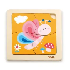 Viga 50136 Handy Flat Puzzle - Butterfly