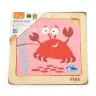 Viga 50146 Handy Flat Puzzle - Crab