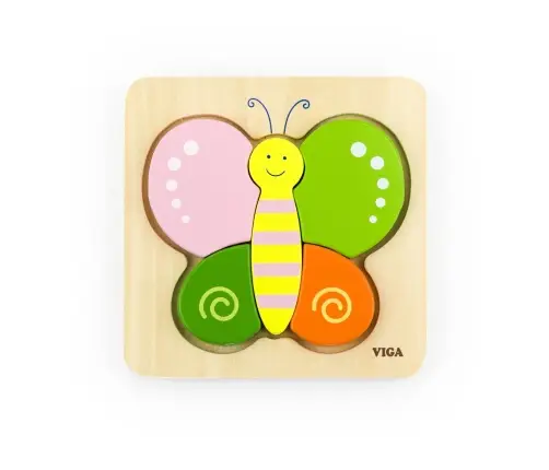 Viga 50170 Handy Block Puzzle - Butterfly