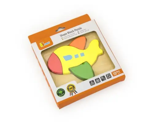Viga 50173 Handy Block Puzzle - Plane