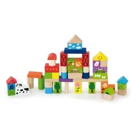 Viga 50285 50Pcs Block Set - Farm