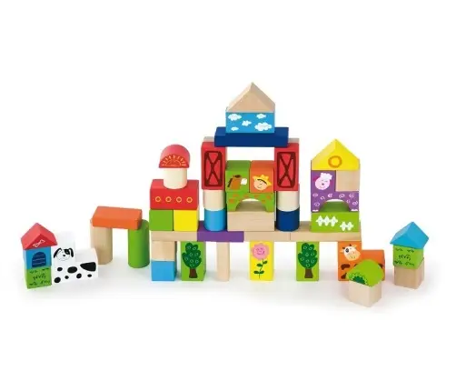 Viga 50285 50Pcs Block Set - Farm