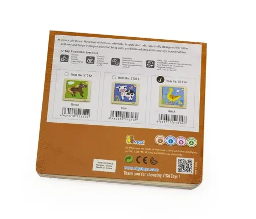 Viga 51314 Puzzle na podkładce - Kaczuszka