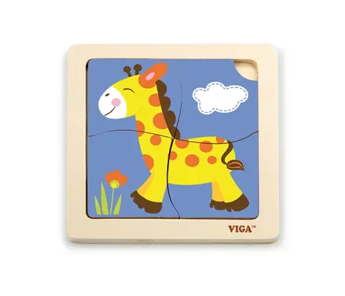 Viga 51319 Puzzle na podkładce - Żyrafa