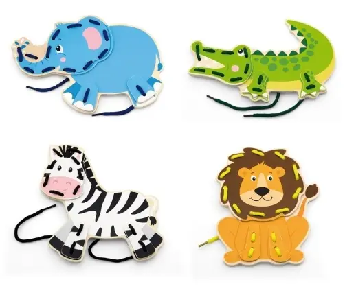 Viga 51326 Lacing Wild Animals