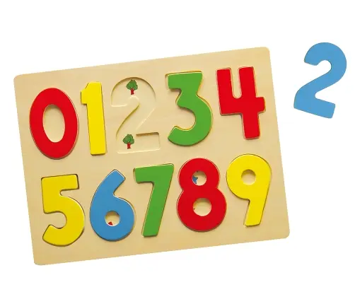 Viga 58545 Puzzle układanka na podkładce cyferki