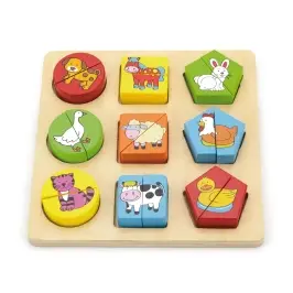 Viga 59585 Układanka 2w1 Puzzle - zwierzęta hodowlane