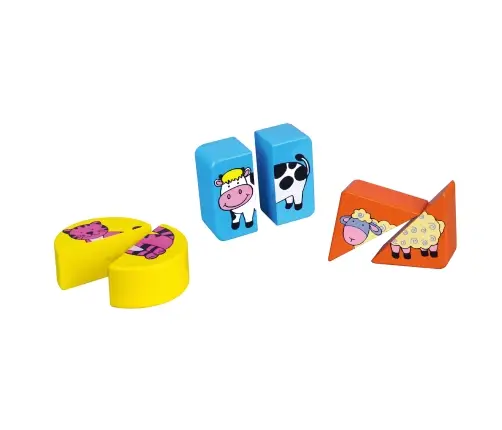 Viga 59585 Układanka 2w1 Puzzle - zwierzęta hodowlane