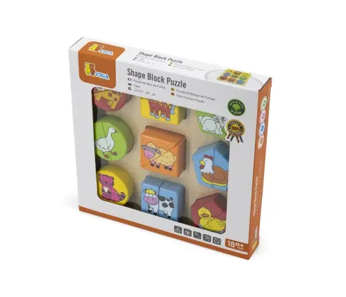 Viga 59585 Układanka 2w1 Puzzle - zwierzęta hodowlane