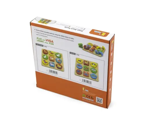 Viga 59585 Układanka 2w1 Puzzle - zwierzęta hodowlane