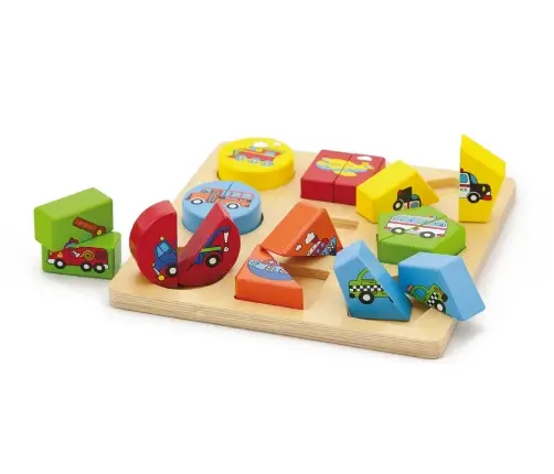 Viga 59586 Układanka 2w1 Puzzle - pojazdy