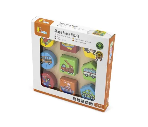 Viga 59586 Układanka 2w1 Puzzle - pojazdy