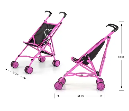 Wózek dla lalek Julia Prestige Black