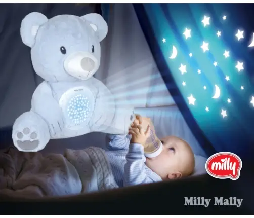 Zabawka pluszowa z Projektorem Milly Bear Blue