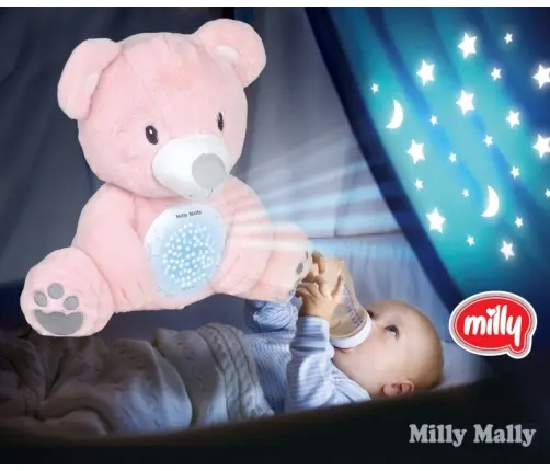 Zabawka pluszowa z Projektorem Milly Bear Pink