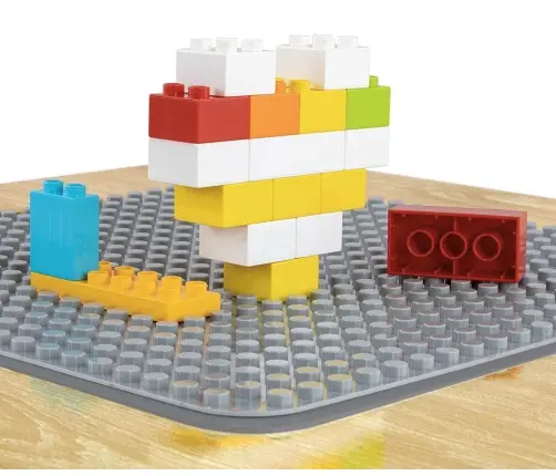 Zestaw mebli Olaf Blocks - Stolik i dwa krzesełka Dark Grey