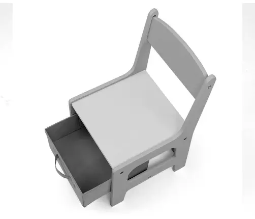 Zestaw mebli - Stolik i dwa krzesełka Sven Grey