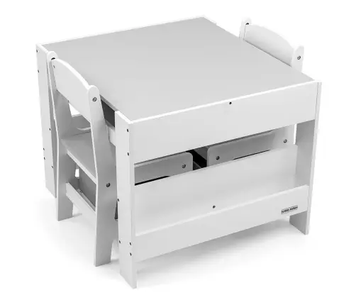 Zestaw mebli - Stolik i dwa krzesełka Sven White