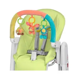 Peg Perego KIT TATAMIA Verde Barošanas krēsla Follow Me pārvalks + loks ar rotaļlietām