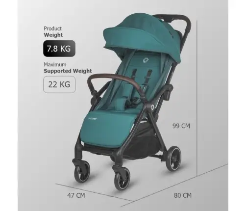 Autofold Sport Stroller Coccolle Arella Emerald green