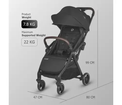 Autofold Sport Stroller Coccolle Arella Jet black