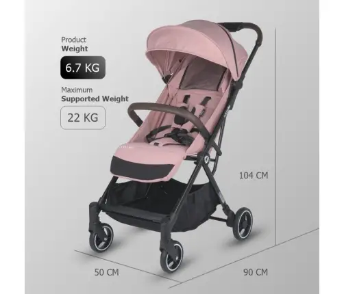Autofold Sport Stroller Coccolle Melia Blush Rose
