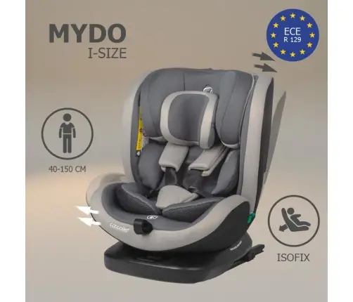 iSize 40-150 cm Coccolle Mydo Urban grey