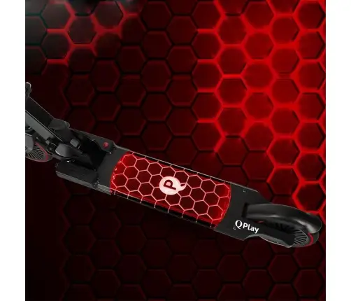 Scooter LED  Qplay Honeycomb Red