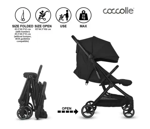 Autofold Sport Stroller Coccolle Sierra Diamond black