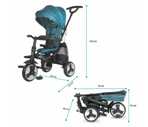Tricycle Coccolle Spectra Plus  Atlantic Blue 2025