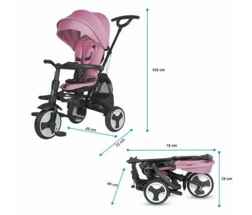 Coccolle Spectra Plus Violet 2025 Bērnu trīsritenis