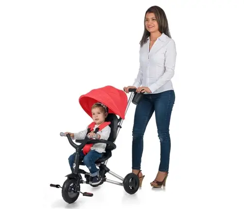 Ultra-foldable Tricycle Qplay Nova Rubber Red