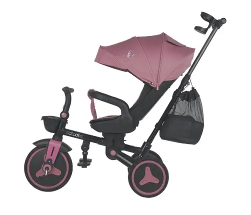 Coccolle Urbio Plus foldable tricycle Smoked Pink