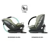 i-Size rotating car seat 40-150 cm Coccolle Velsa Moss green