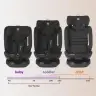 i-Size rotating car seat 40-150 cm Coccolle Velsa Jet black