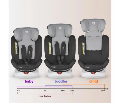 iSize 40-150 cm Coccolle Lyra Greystone