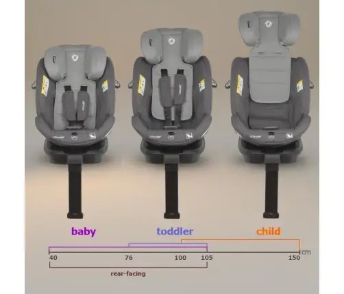 iSize 40-150 cm Coccolle Sidra Diamond black