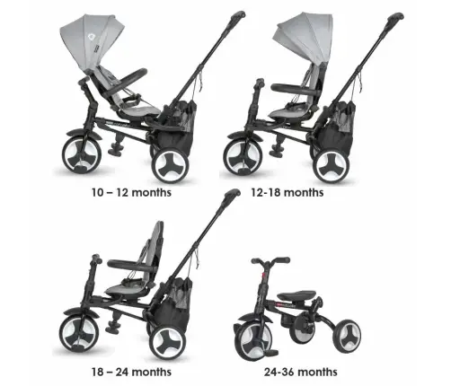 Tricycle Coccolle Spectra Plus Neutral Grey 2025