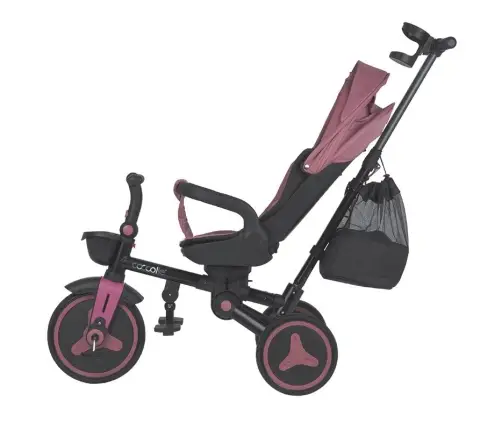 Coccolle Urbio Plus foldable tricycle Smoked Pink