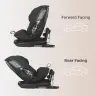 i-Size rotating car seat 40-150 cm Coccolle Velsa Jet black
