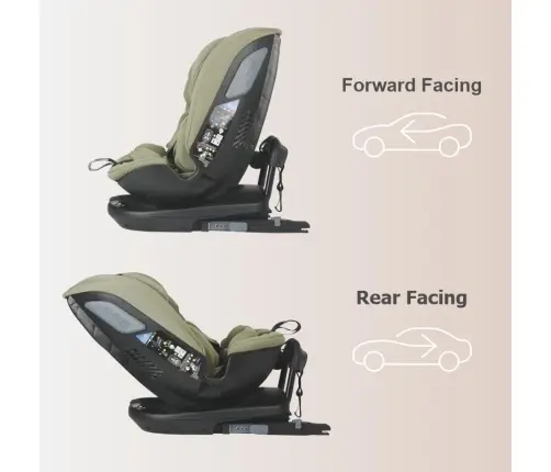 i-Size rotating car seat 40-150 cm Coccolle Velsa Moss green