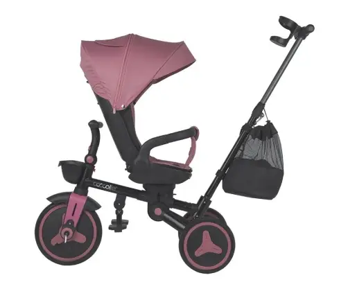 Coccolle Urbio Plus foldable tricycle Smoked Pink