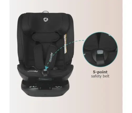 i-Size rotating car seat 40-150 cm Coccolle Velsa Jet black