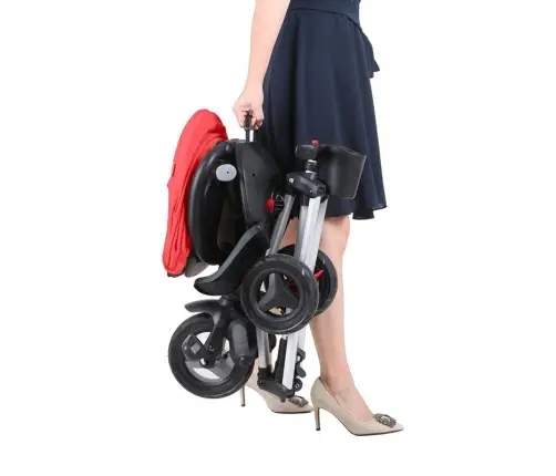 Ultra-foldable Tricycle Qplay Nova Rubber Red