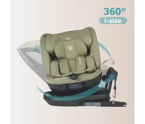i-Size rotating car seat 40-150 cm Coccolle Velsa Moss green