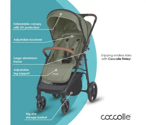 Sport Stroller Coccolle Finley Moss green