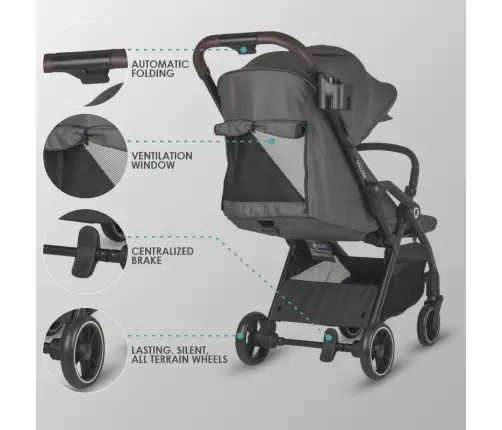 Autofold Sport Stroller Coccolle Arella Dark pearl