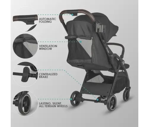 Autofold Sport Stroller Coccolle Arella Jet black