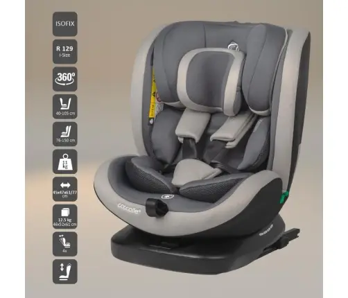 iSize 40-150 cm Coccolle Mydo Urban grey